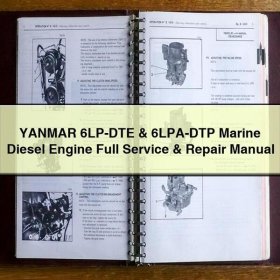 YANMAR 6LP-DTE & 6LPA-DTP Marine Diesel Engine Full Manual de servicio y reparación