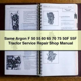 Manual de Servicio y Reparación para Tractores Same Argon F 50, 55, 60, 65, 70, 75, 50F, 55F (PDF)