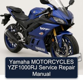 Yamaha MOTORCYCLES YZF1000RJ Manual de servicio y reparación