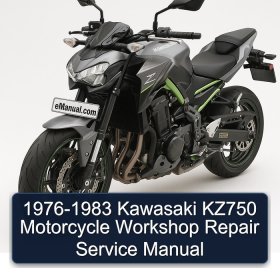 1976-1983 Kawasaki KZ750 Motorcycle Workshop Repair Service Manual