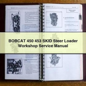 BOBCAT 450 453 SKID Steer Loader Workshop Manual de servicio y reparación