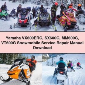Manual de Servicio y Reparación de Motos de Nieve Yamaha VX600ERG, SX600G, MM600G, VT600G (PDF)