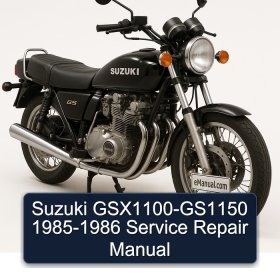 Suzuki GSX1100-GS1150 1985-1986 Service Repair Manual