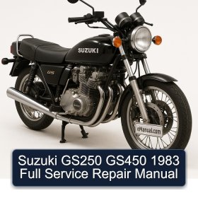 Suzuki GS250 GS450 1983 Full Manual de servicio y reparación