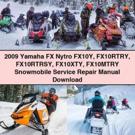 2009 Yamaha FX Nytro FX10Y FX10RTRY FX10RTRSY FX10XTY FX10MTRY Snowmobile Manual de servicio y reparación