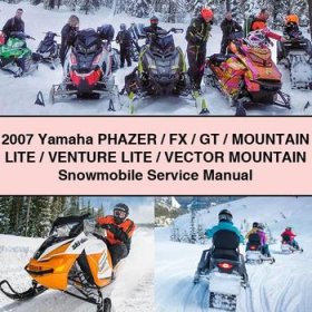 2007 Yamaha PHAZER/FX/GT/MountAIN LITE/Venture LITE/Vector MountAIN Snowmobile Manual de servicio y reparación