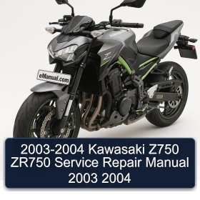 2003-2004 Kawasaki Z750 ZR750 Service Repair Manual 2003 2004