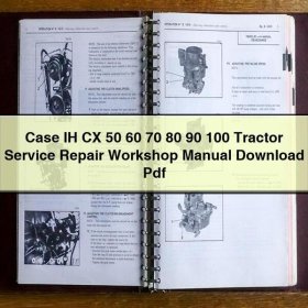 Manual de Servicio y Reparación para Tractores Case IH CX 50-100 PDF