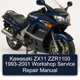 Kawasaki ZX11 ZZR1100 1993-2001 Workshop Service Repair Manual