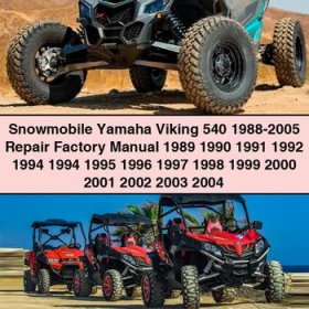 Snowmobile Yamaha Viking 540 1988-2005 Repair Factory Manual 1989 1990 1991 1992 1994 1994 1995 1996 1997 1998 1999 2000 2001 2002 2003 2004