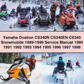 Yamaha Ovation CS340N CS340EN CS340 Snowmobile 1989-1999 Manual de servicio y reparación 1990 1991 1992 1993 1994 1995 1996 1997 1998