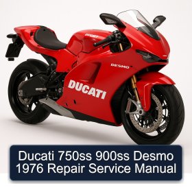 Ducati 750ss 900ss Desmo 1976 Repair Service Manual