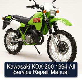 Kawasaki KDX-200 1994 All Service Repair Manual