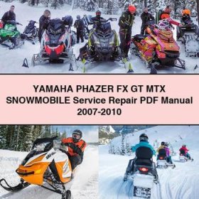 Yamaha PHAZER FX GT MTX Snowmobile Manual de servicio y reparación 2007-2010