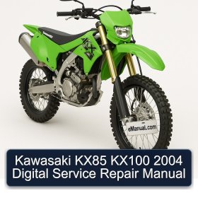 Kawasaki KX85 KX100 2004 Digital Service Repair Manual