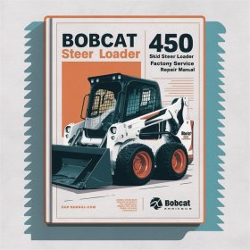 BOBCAT 450 SKID Steer Loader SN 561711001 & Above Factory Manual de servicio y reparación