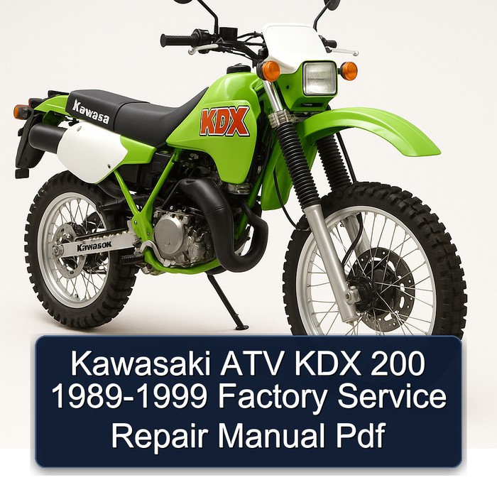 Kawasaki ATV KDX 200 1989-1999 Factory Service Repair Manual Pdf