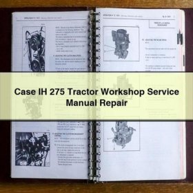 Manual de Servicio y Reparación Tractor Case IH 275 (PDF)