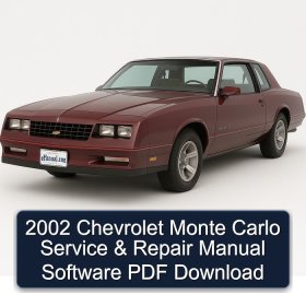 2002 Chevrolet Monte Carlo Manual de servicio y reparación Software PDF Download