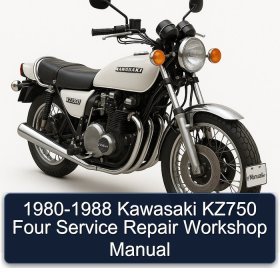 1980-1988 Kawasaki KZ750 Four Service Repair Workshop Manual