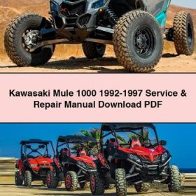 Kawasaki Mule 1000 1992-1997 Manual de servicio y reparación