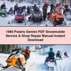 1980 Polaris Gemini Snowmobile Manual de servicio y reparación