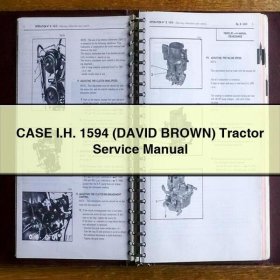 Traktor Service-Reparaturhandbuch für CASE I.H. 1594 (DAVID BROWN)