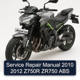 Manual de servicio y reparación 2010 2012 Z750R ZR750 ABS