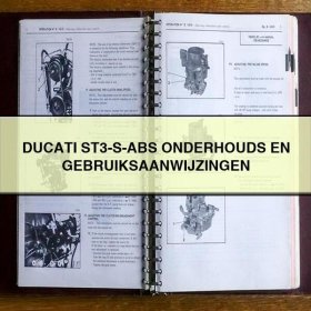 DUCATI ST3-S-ABS ONDERHOUDS EN GEBRUIKSAANWIJZINGEN