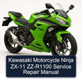 Kawasaki Motorcycle Ninja ZX-11 ZZ-R1100 Service Repair Manual