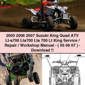 Manual de Servicio y Reparación Suzuki King Quad ATV LT-A700 (2005-2007) - PDF