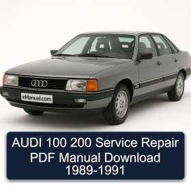 AUDI 100 200 Service Repair PDF Manual Download 1989-1991