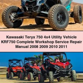 Kawasaki Teryx 750 4x4 Utility Vehicle KRF750 Manual completo de servicio y reparación del taller 2008 2009 2010 2011 PDF Download
