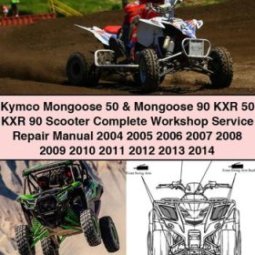 Kymco Mongoose 50 & Mongoose 90 KXR 50 KXR 90 Scooter Manual completo de servicio y reparación del taller 2004 2005 2006 2007 2008 2009 2010 2011 2012 2013 2014