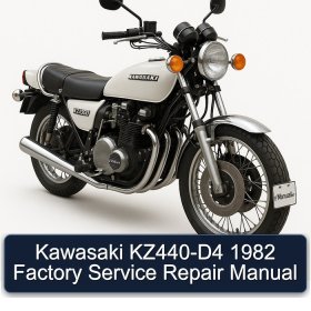 Kawasaki KZ440-D4 1982 Factory Service Repair Manual