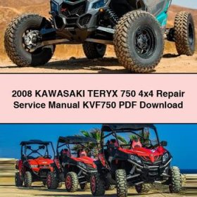 2008 KAWASAKI TERYX 750 4x4 Manual de servicio y reparación KVF750