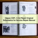 Classe CDP-. 5 Cd Player Original Schematics for Service Repair Manual