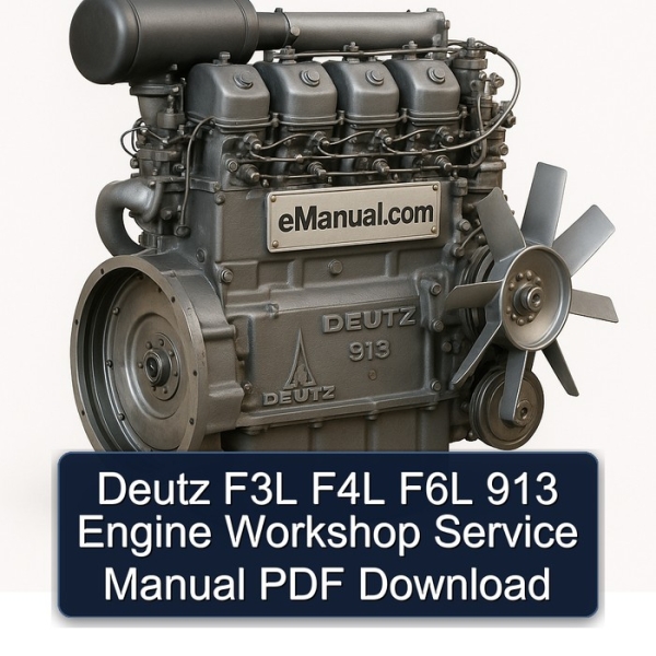 Deutz F3L F4L F6L 913 Engine Workshop Service Manual PDF Download