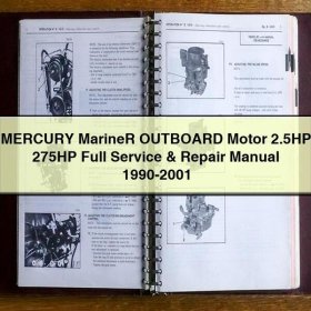 MERCURY Mariner OUTBOARD Motor 2.5HP 275HP Full Manual de servicio y reparación 1990-2001