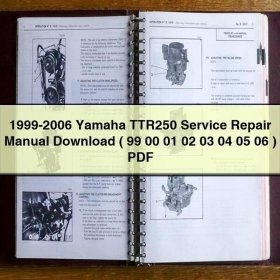 1999-2006 Yamaha TTR250 Manual de servicio y reparación ( 99 00 01 02 03 04 05 06 )