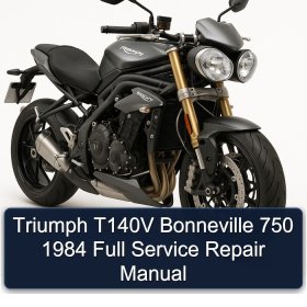 Triumph T140V Bonneville 750 1984 Full Manual de servicio y reparación