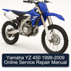 Yamaha YZ 450 1999-2009 Online Manual de servicio y reparación