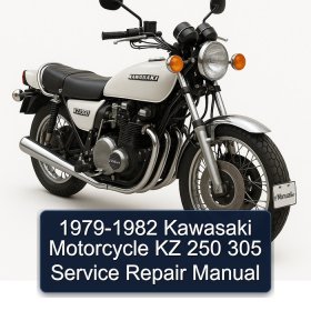 1979-1982 Kawasaki Motorcycle KZ 250 305 Service Repair Manual
