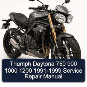 Triumph Daytona 750 900 1000 1200 1991-1999 Manual de servicio y reparación