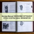 Service Repair Manual VIEWSONIC OPTIQUEST V773-2 VCDTS21369-2 1M MONITOR