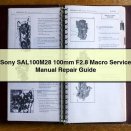 Sony SAL100M28 100mm F2.8 Macro Service Manual Repair Guide