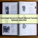 Service & Repair Manual Yamaha WR250F 2006