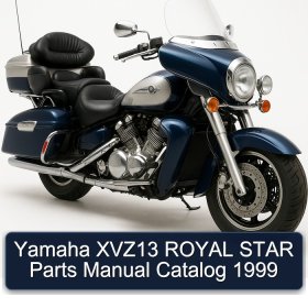 Yamaha XVZ13 ROYAL STAR Parts Manual Catalog 1999