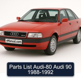 Parts List Audi-80 Audi 90 1988-1992