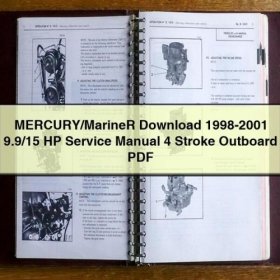 Manual de Servicio Mercury/MarineR 9.9/15 HP 4 Tiempos Fuera de Borda 1998-2001